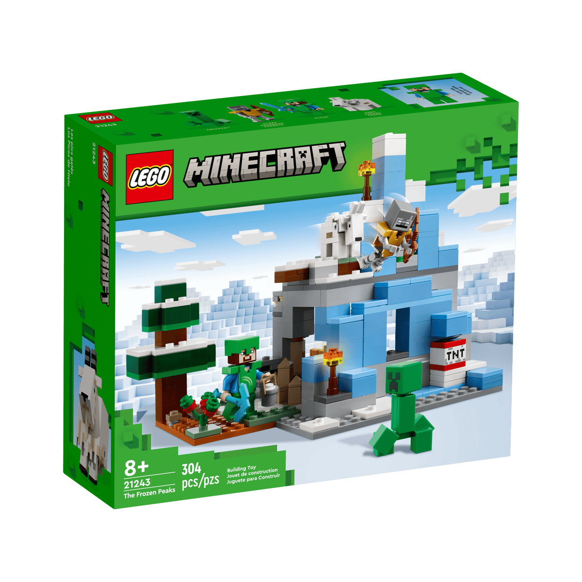 21243 LEGO MINECRAFT OŚNIEŻONE SZCZYTY
