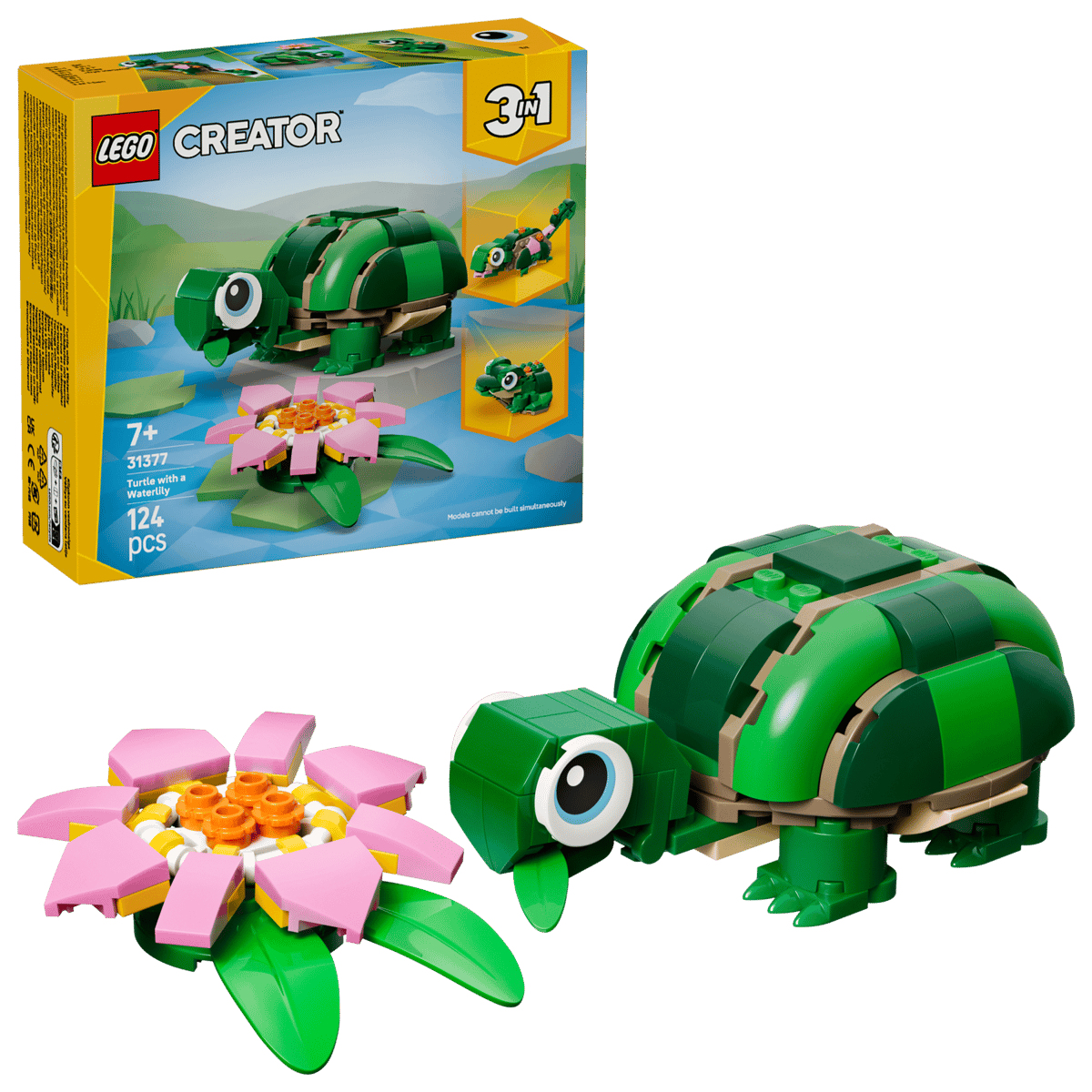 LEGO CREATOR 31377 ŻÓŁW I KWIAT LILII WODNEJ