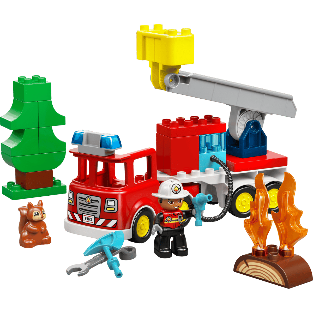 LEGO DUPLO 10473 WÓZ STRAŻACKI Z WĘŻEM I STRAŻAKIE