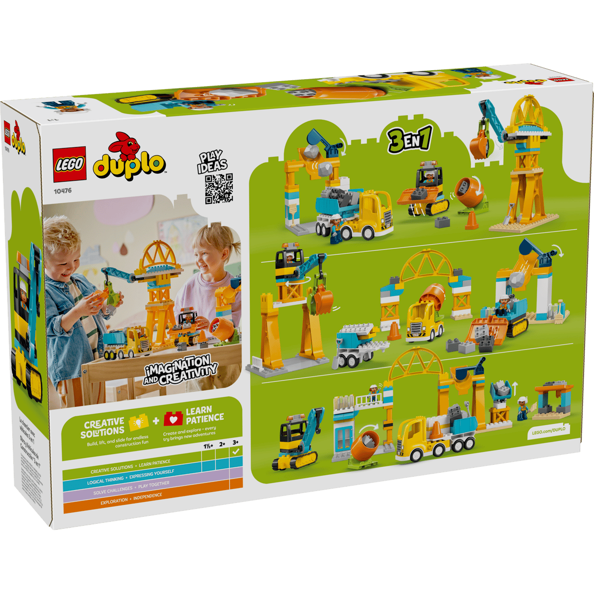 LEGO DUPLO 10476 PLAC BUDOWY POJAZDY 3W1