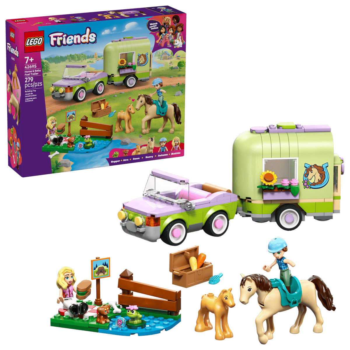 LEGO FRIENDS 42695 PRZYCZEPA Z KONIEM