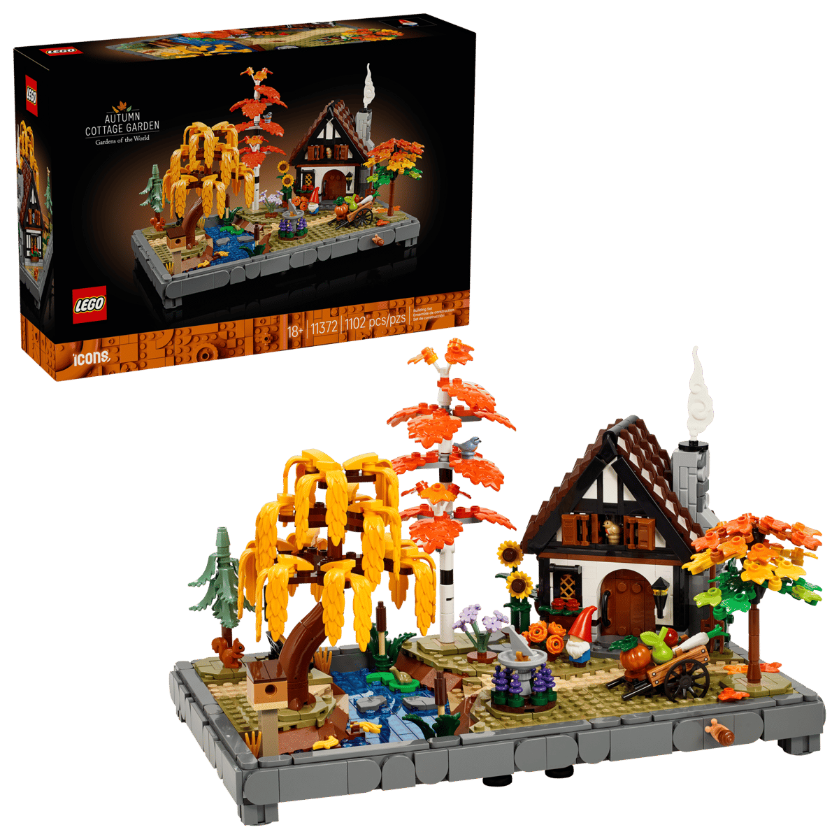 LEGO ICONS 11372 JESIENNY OGRÓD Z CHATKĄ
