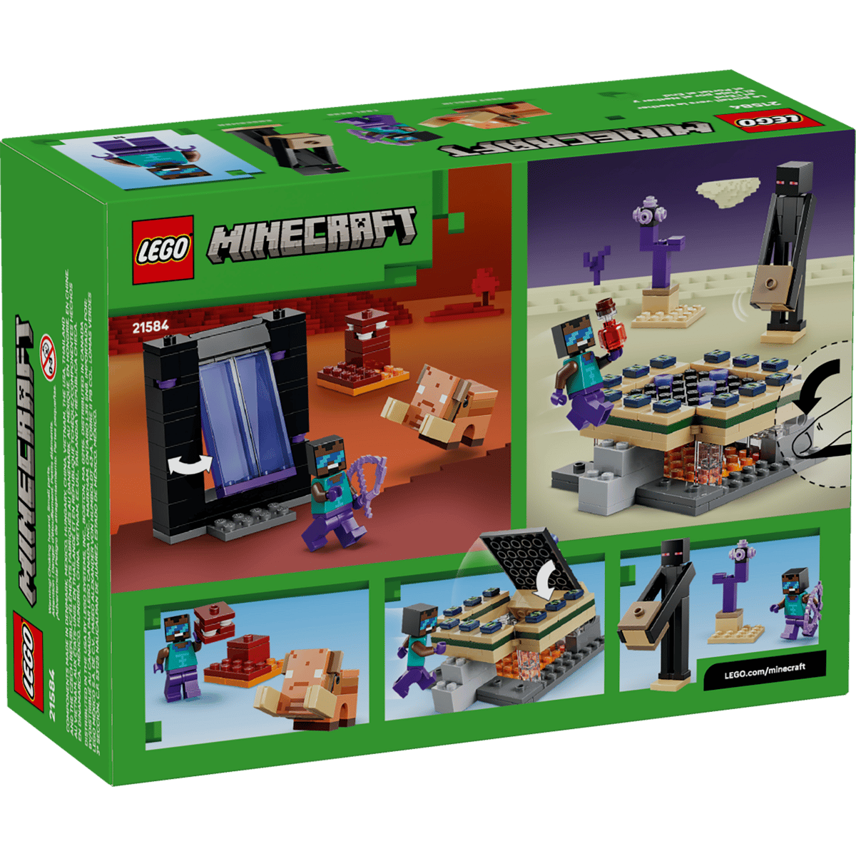 LEGO MINECRAFT 21584 PODRÓŻ PRZEZ PORTAL NETHERU