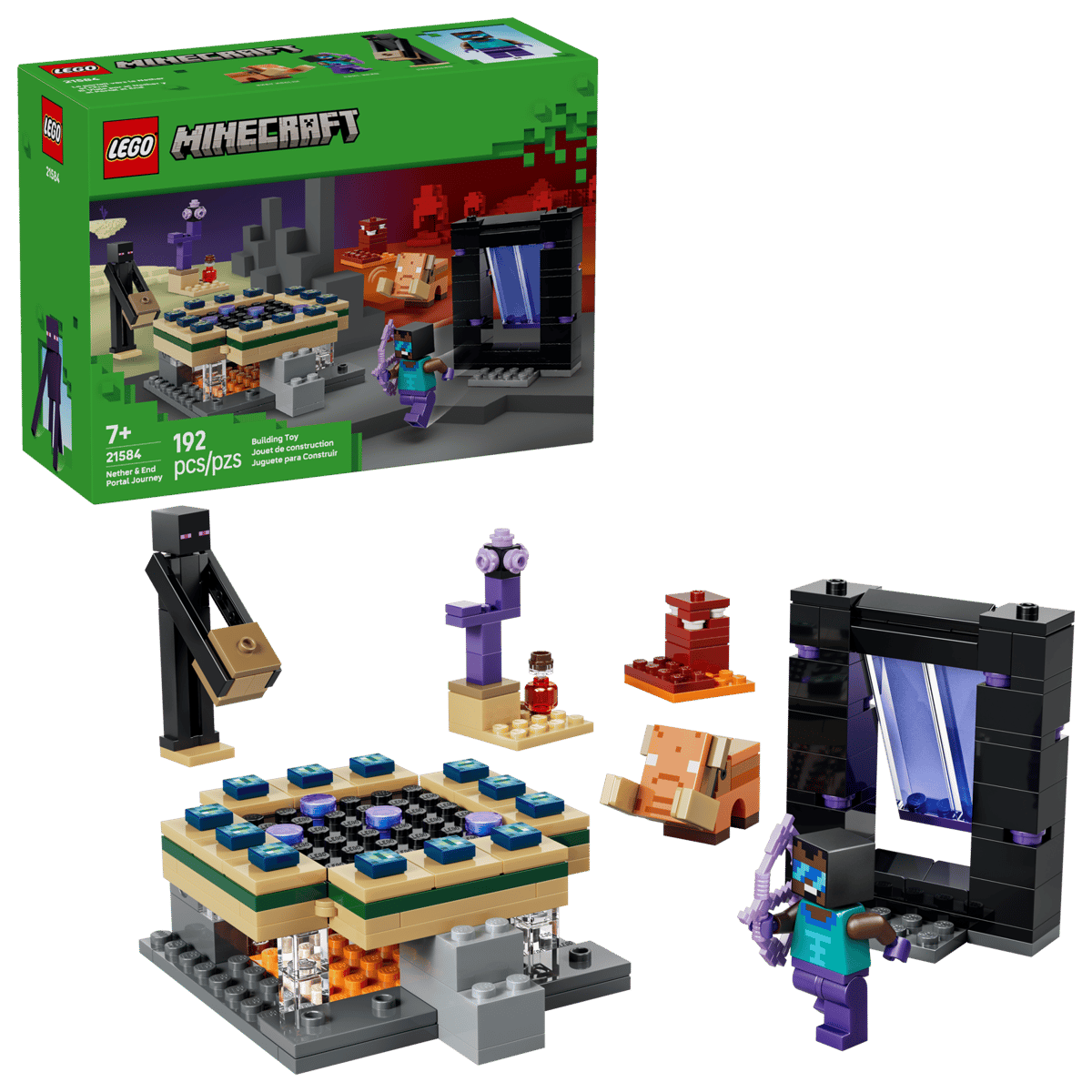 LEGO MINECRAFT 21584 PODRÓŻ PRZEZ PORTAL NETHERU