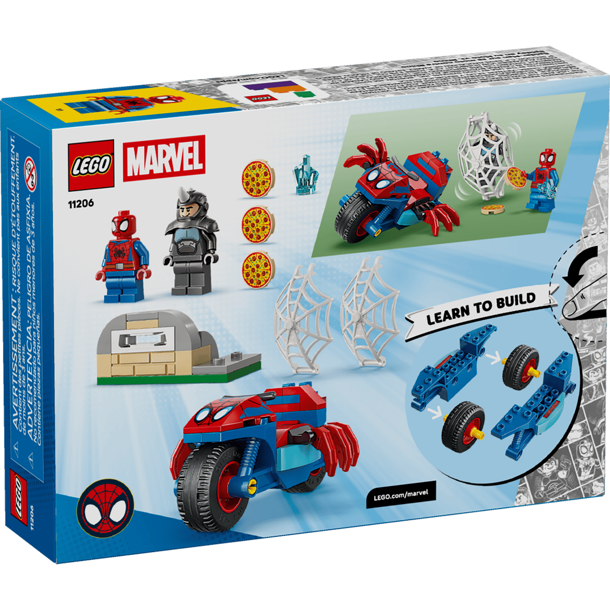 LEGO SPIDEY 11206 SPIDEY NA MOTOCYKLU KONTRA RHINO