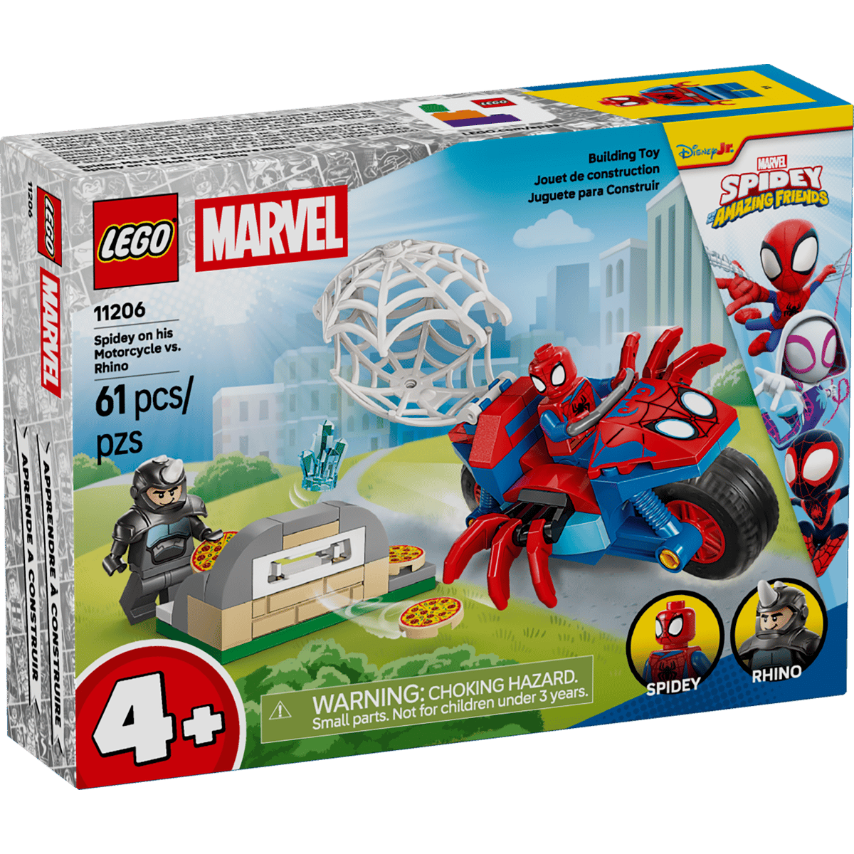 LEGO SPIDEY 11206 SPIDEY NA MOTOCYKLU KONTRA RHINO
