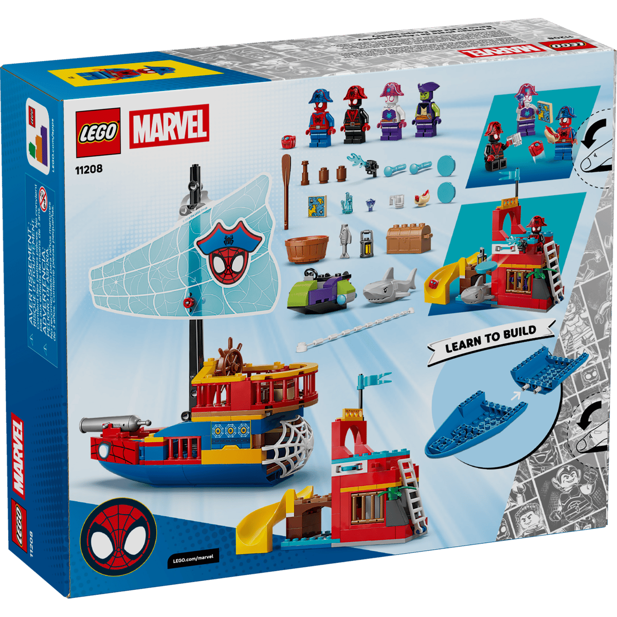 LEGO SPIDEY 11208 STATEK PIRACKI DRUŻYNY SPIDEY