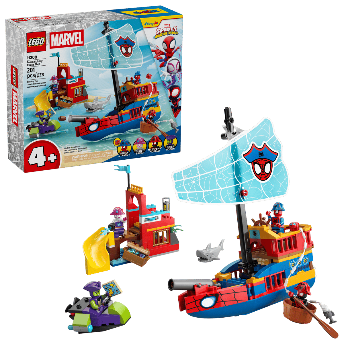 LEGO SPIDEY 11208 STATEK PIRACKI DRUŻYNY SPIDEY