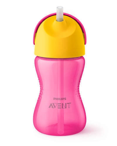 AVENT KUBEK ZE SŁOMKĄ 300ML GIRL SCF798/02