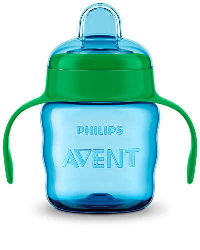 AVENT KUBEK Z USTNIKIEM 6M+, 200ML NIEBIESKI 551/0