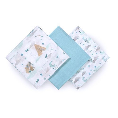BABYONO PIELUSZKI BAMBUSOWE 3-PAK 397/12