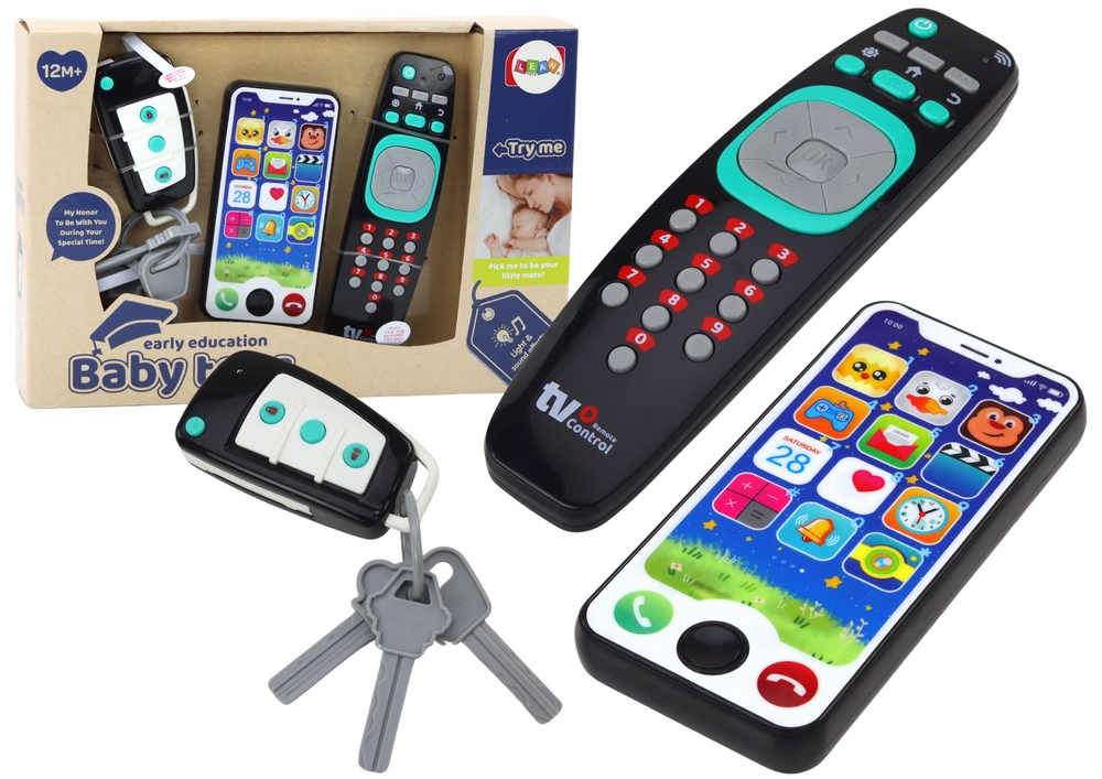 Zestaw Zabawek Dla Malucha Pilot Kluczyki Telefon