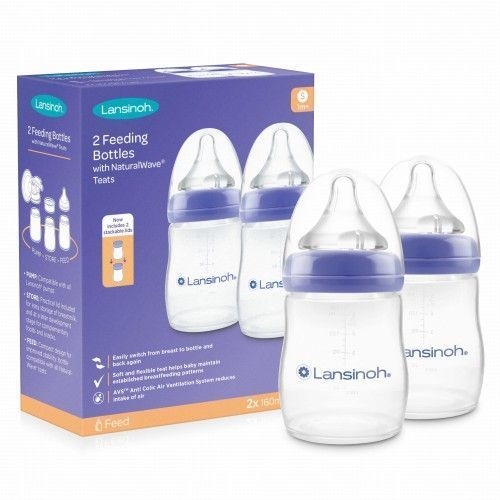 LANSINOH BUTELKA 160ML X 2 + SMOCZEK NW