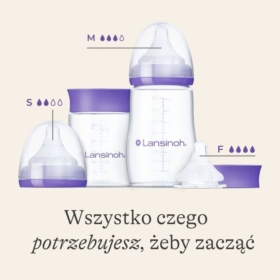 LANSINOH ZESTAW STARTOWY BUTELKA 160ML+240ML