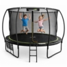 Trampolina Ogrodowa LEAN Z Siatką Wewnętrzną Czarn