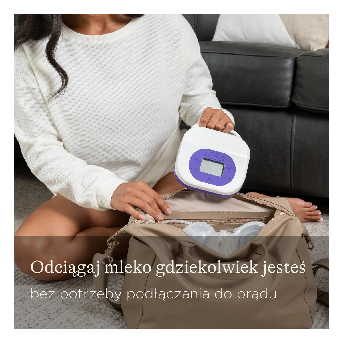 LANSINOH LAKTATOR PODWÓJNY ELEKTRYCZNY AKUMULATOR