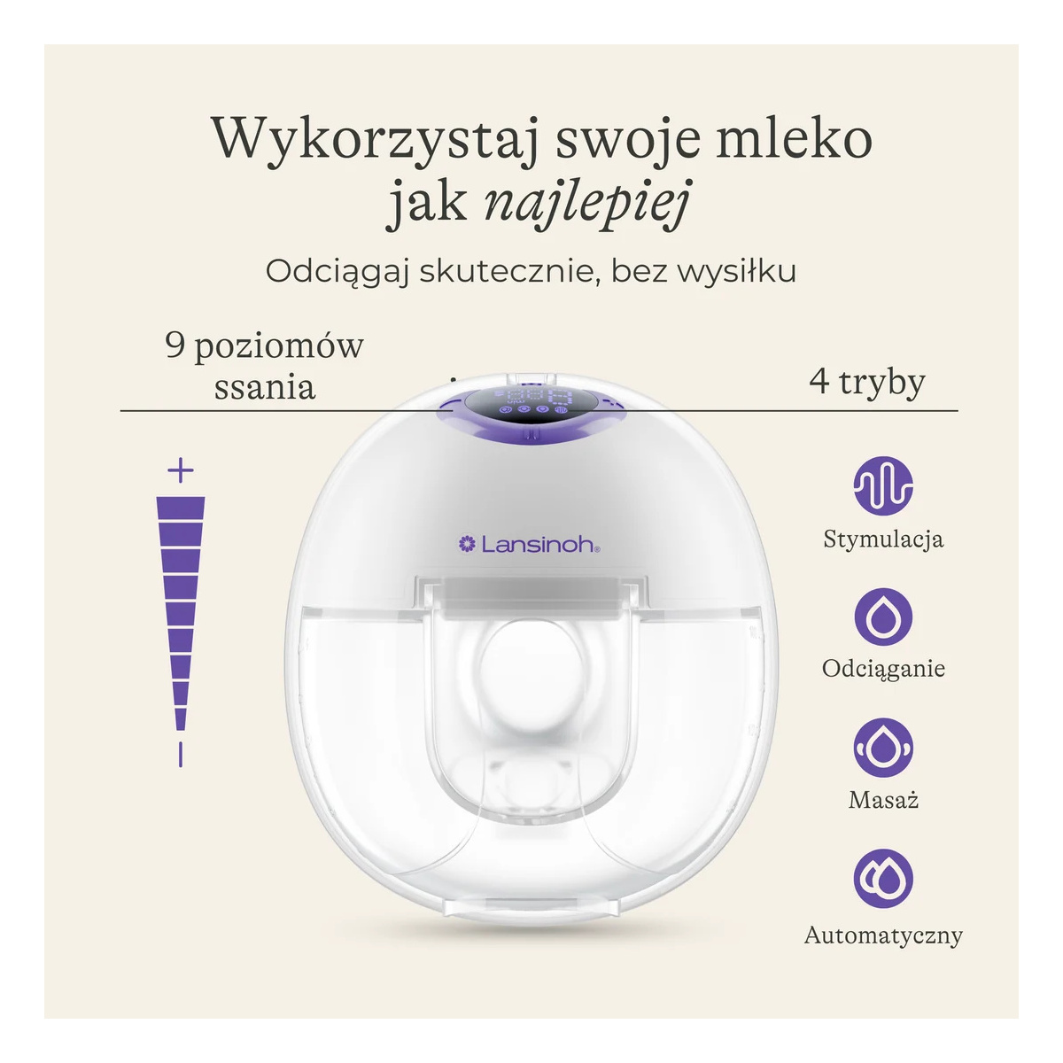 LANSINOH LAKTATOR POJEDYŃCZY HANDS FREE