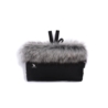 COTTONMOOSE MUFKA MUFF Z FUTERKIEM SHINE SILVER