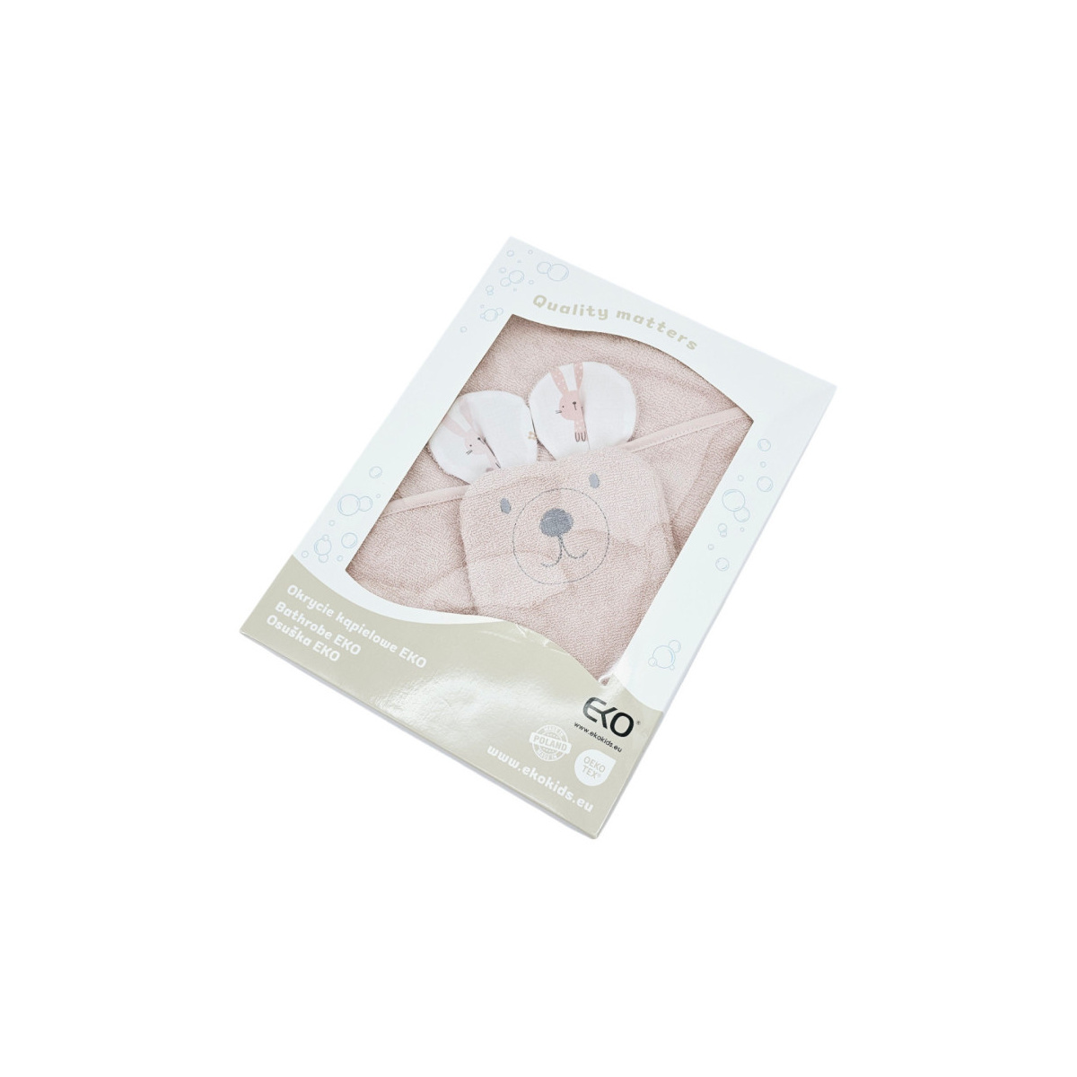 EKO OKRYCIE KĄPIELOWE BAMBUS 100X100 KK-03 KRÓLIK