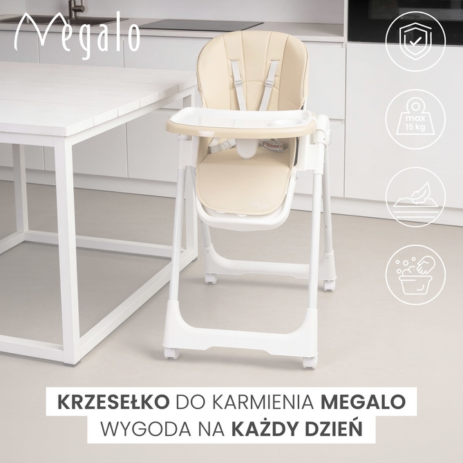 KRZESEŁKO DO KARMIENIA MEGALO BEIGE