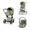 ZESTAW PRIAM 5.0 CHROME BROWN STYLE 3W1 SAGE GREEN
