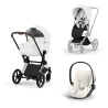 ZESTAW PRIAM 5.0 CHROME BROWN STYLE 3W1 OFF WHITE