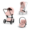 ZESTAW PRIAM 5.0 CHROME BROWN 3W1 STYLE PEACH PINK