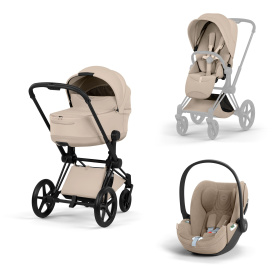 ZESTAW PRIAM 5.0 MATT BLACK STYLE 3W1 COZY BEIGE