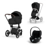 ZESTAW PRIAM 5.0 CHROME BROWN 3W1 STYLE SEPIA BLACK