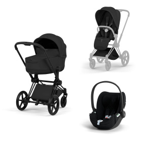 ZESTAW PRIAM 5.0 MATT BLACK STYLE 3W1 SEPIA BLACK
