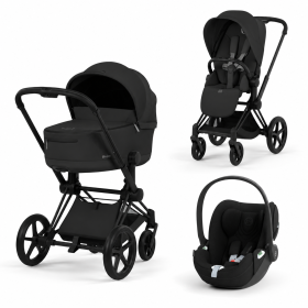 ZESTAW PRIAM 5.0 MATT BLACK COMFORT 3W1 SEPIA BLACK