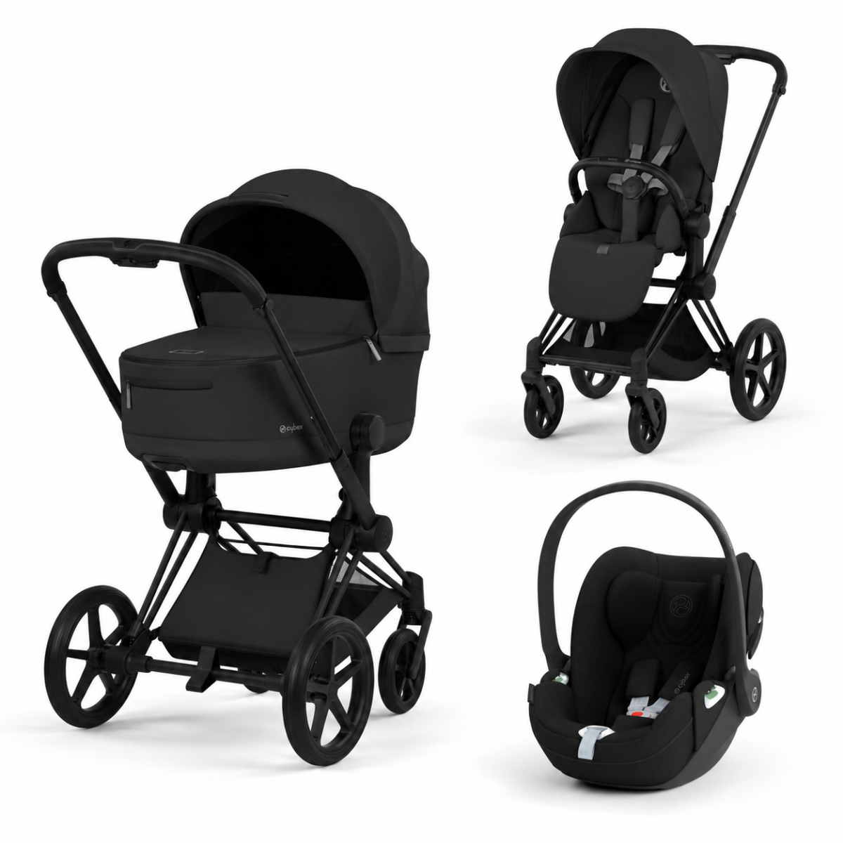 ZESTAW PRIAM 5.0 MATT BLACK COMFORT 3W1 SEPIA BLACK