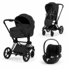 ZESTAW PRIAM 5.0 MATT BLACK COMFORT 3W1 SEPIA BLACK