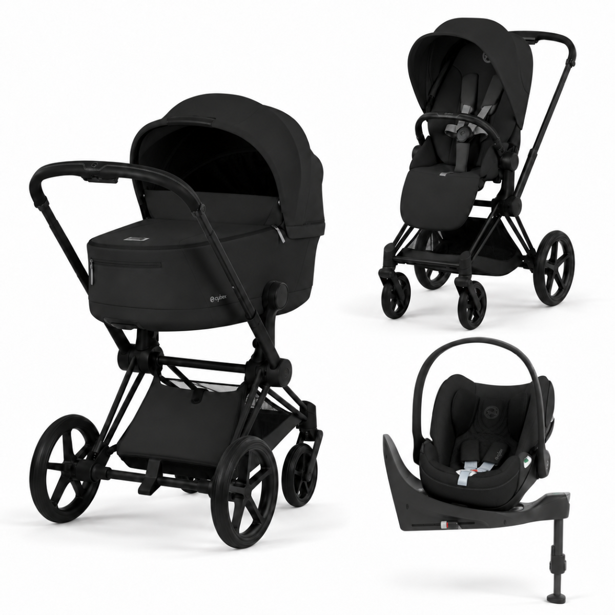 ZESTAW PRIAM 5.0 MATT BLACK COMFORT 4W1 SEPIA BLACK
