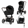 ZESTAW PRIAM 5.0 ROSE GOLD COMFORT 4W1 SEPIA BLACK