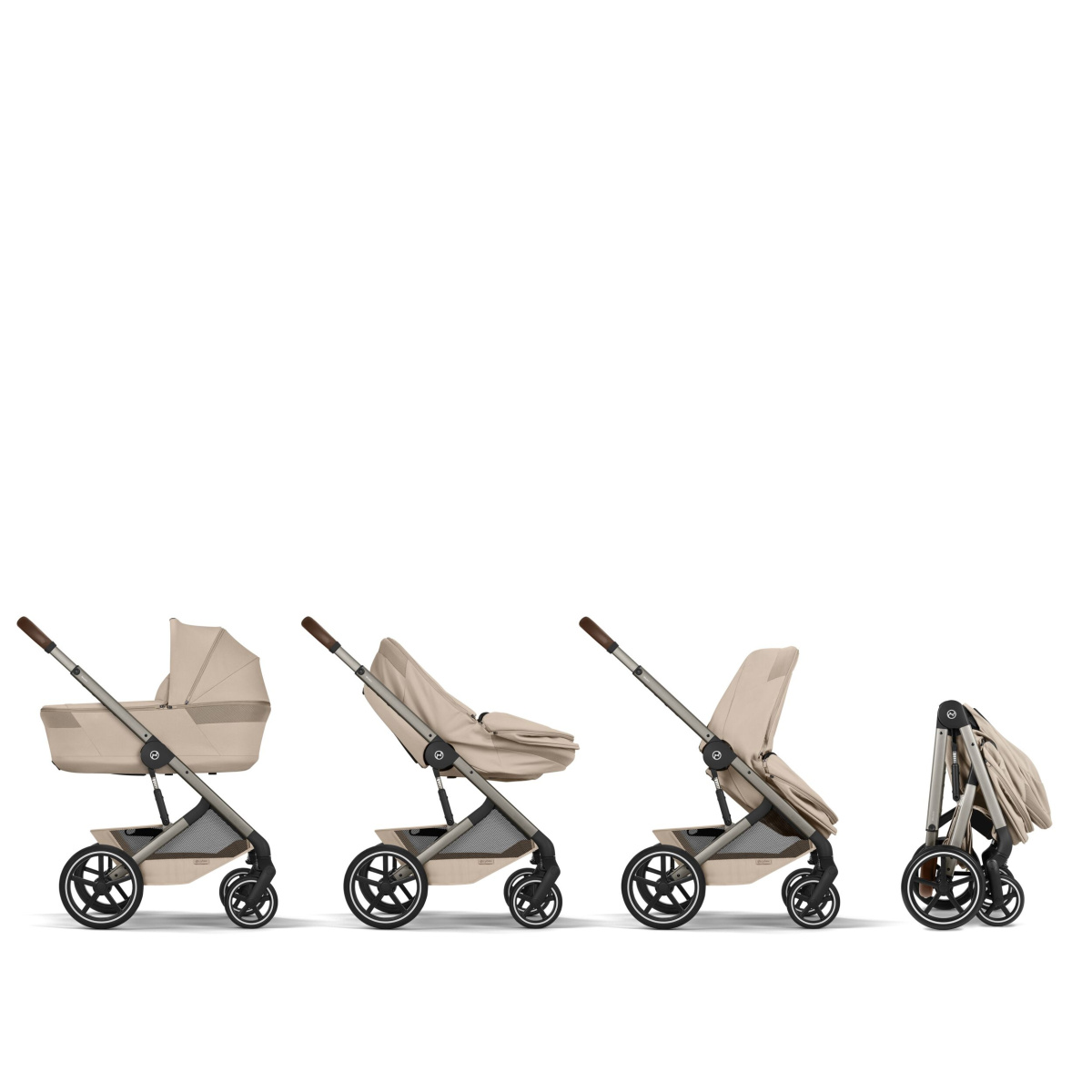 CYBEX BALIOS S LUX ALMOND BEIGE FOLD 2W1