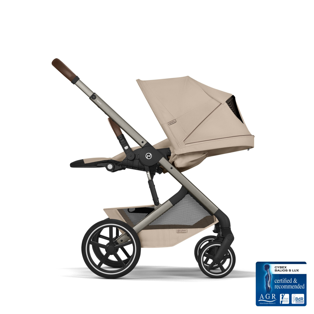 CYBEX BALIOS S LUX ALMOND BEIGE FOLD 2W1