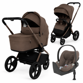 MUUVO FOLD CHOCOLATE 4W1 + CLOUD T PLUS + BAZA OBROTOWA