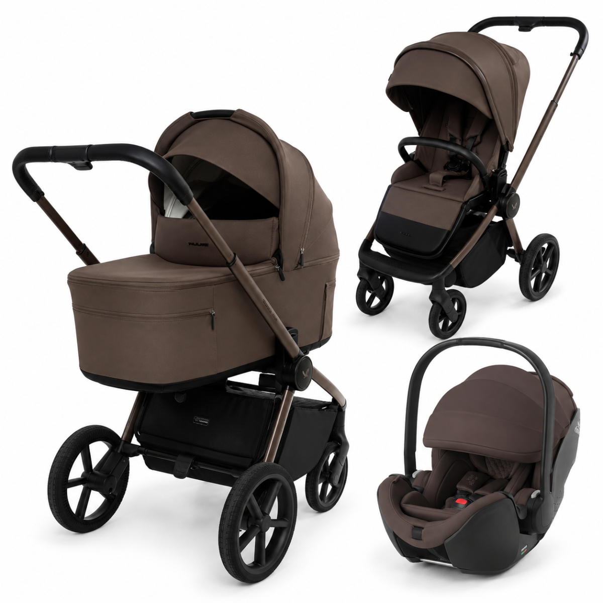 MUUVO FOLD CHOCOLATE 3W1 + BABY SAFE PRO