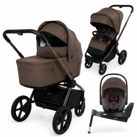 MUUVO FOLD CHOCOLATE 4W1 + BRITAX BABY SAFE PRO + BAZA OBROTOWA