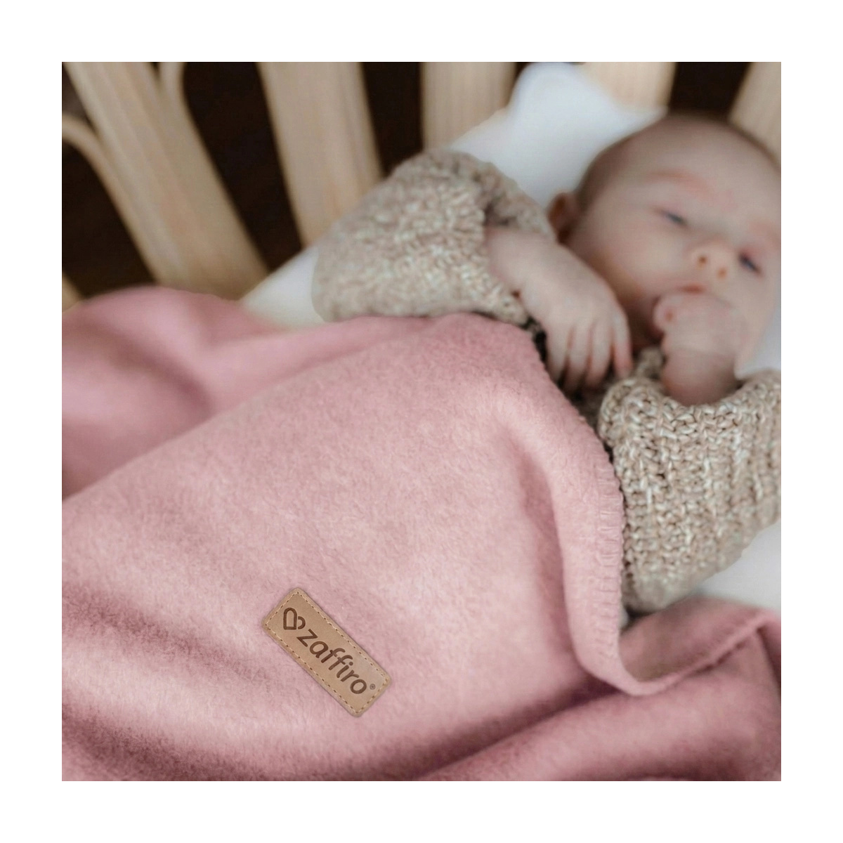 ZAFFIRO KOC BAWEŁNIANY OSLO 75X100 PINK