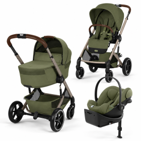 BALIOS S LUX FOLD 4W1 MOSS GREEN + CLOUD G3 + BAZA OBROTOWA