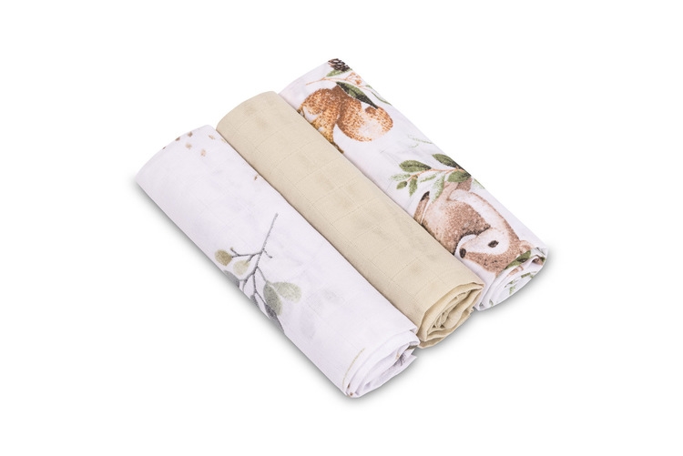 SENSILLO PIELUCHA MUŚLINOWA 60X80 3SZT EG-0004