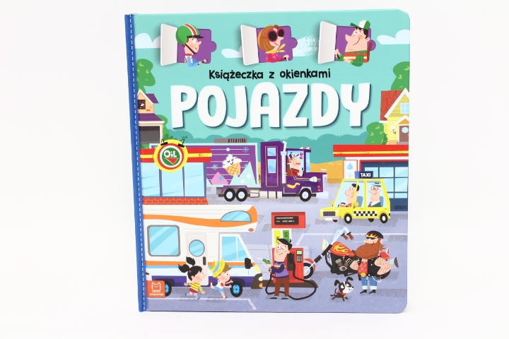 AKSJOMAT KSIĄŻECZKA Z OKIENKAMI POJAZDY