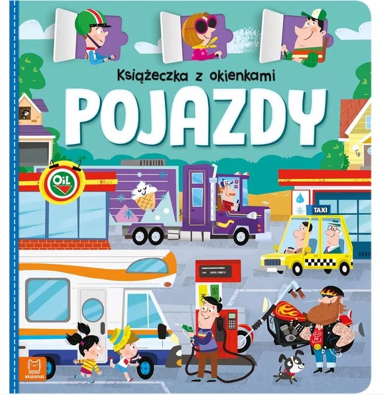 AKSJOMAT KSIĄŻECZKA Z OKIENKAMI POJAZDY