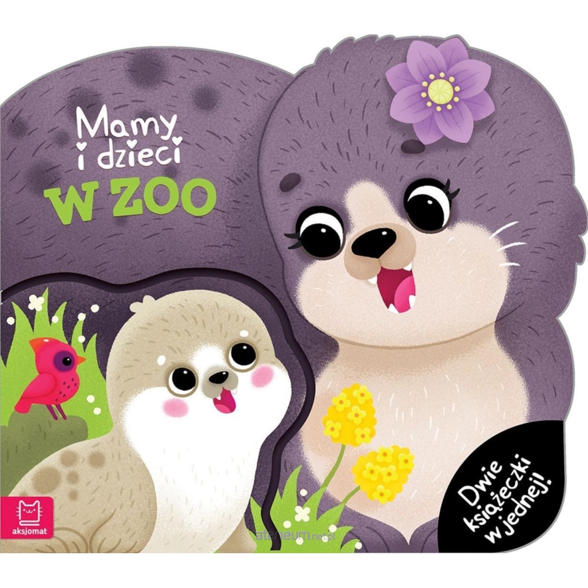 Mamy i dzieci w zoo. Dwie książeczki w jednej