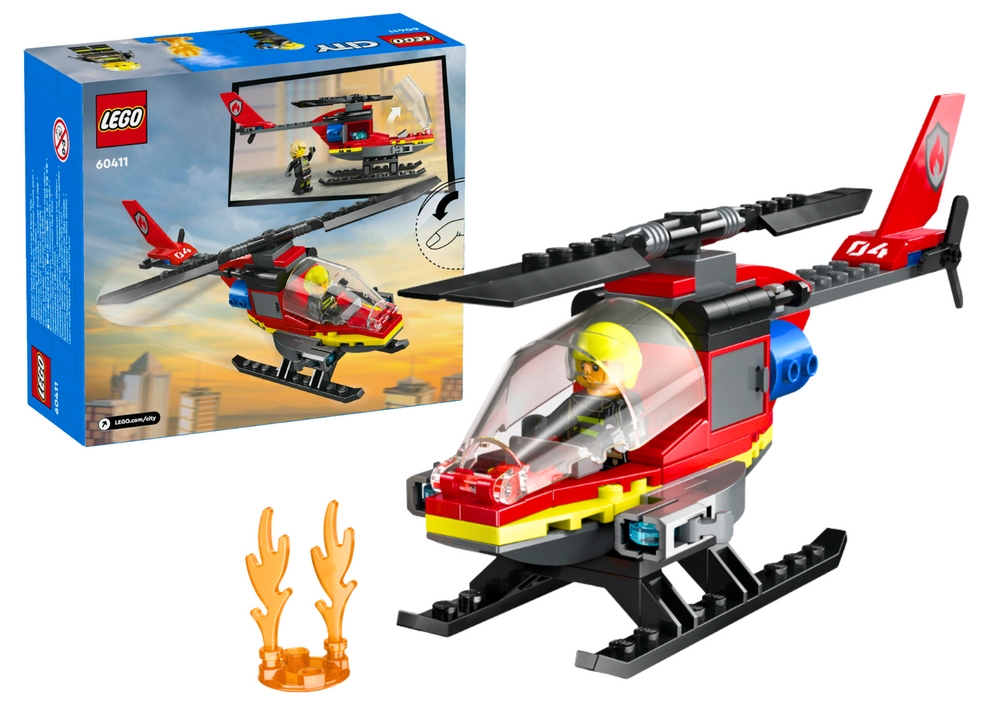 Klocki LEGO CITY Strażacki Helikopter Ratunkowy 85
