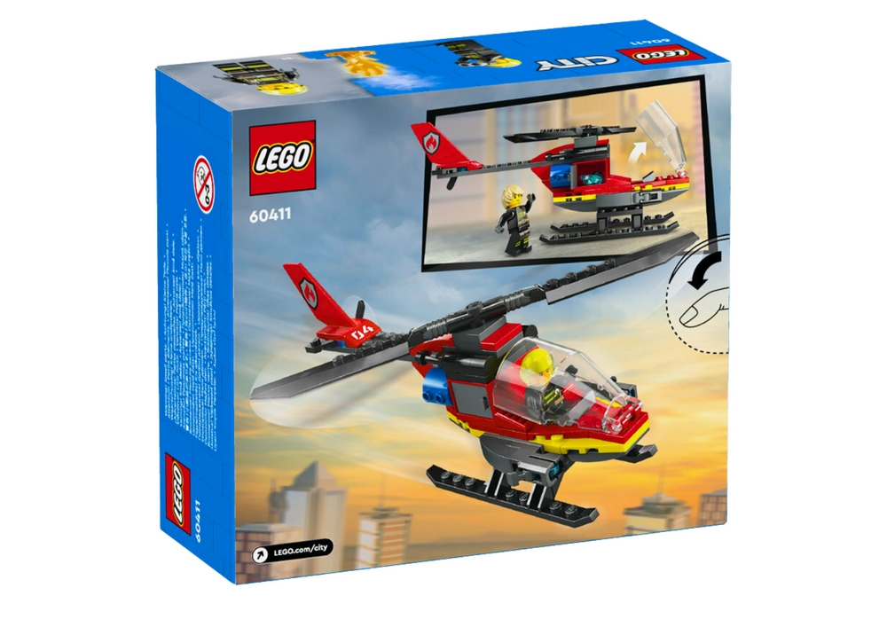 Klocki LEGO CITY Strażacki Helikopter Ratunkowy 85