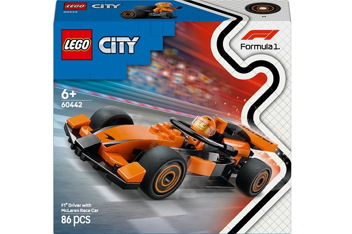 LEGO 60442 CITY KIEROWCA I BOLID MCLAREN