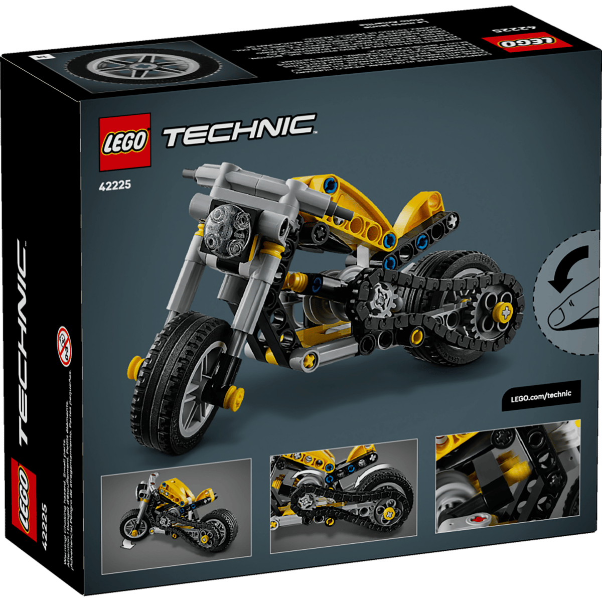 LEGO TECHNIC 42225 ŻÓŁTY MOTOCYKL